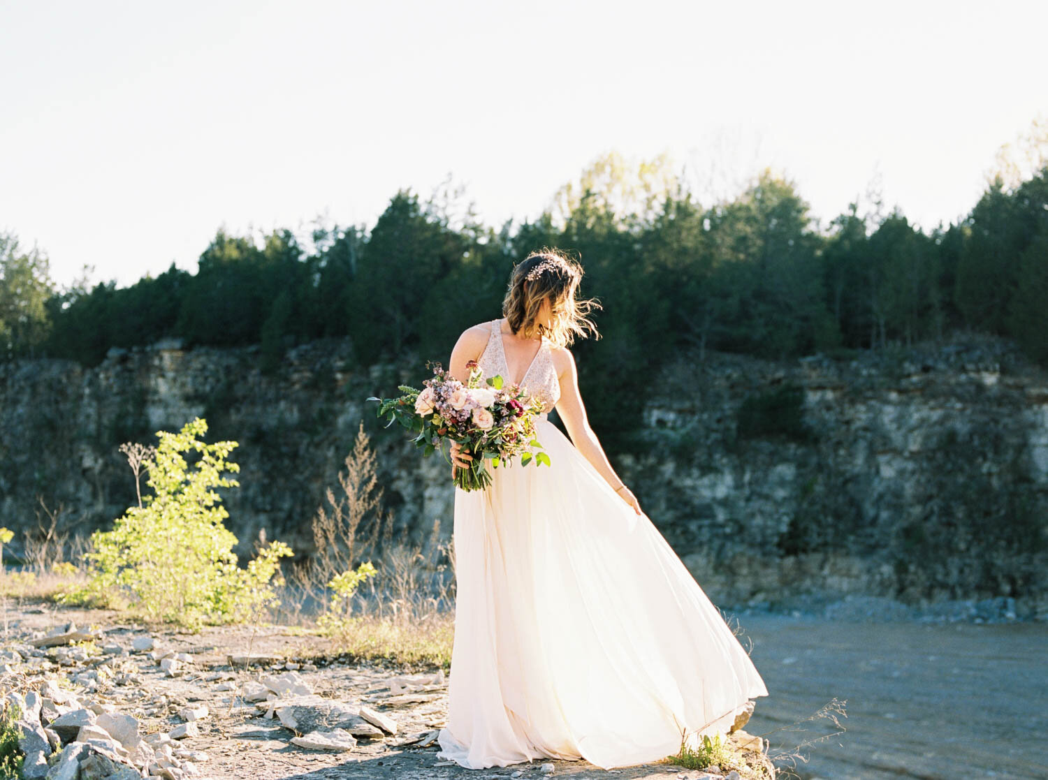 Graystone Quarry bridal shoot