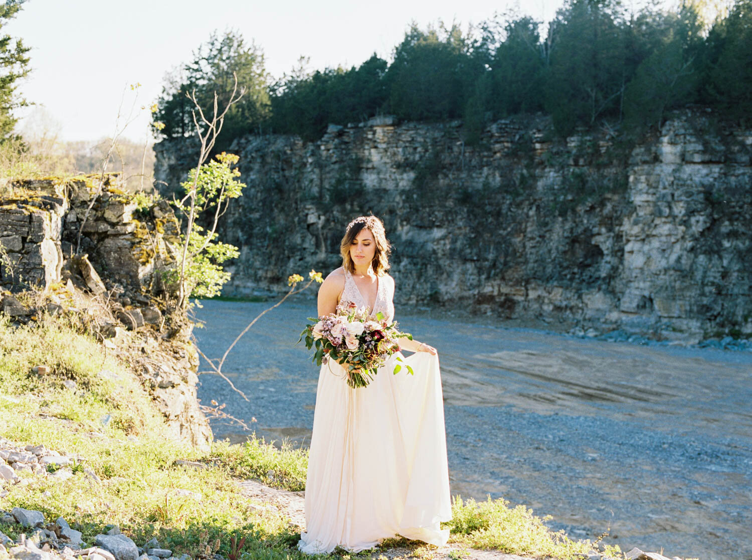 Graystone Quarry bridal shoot