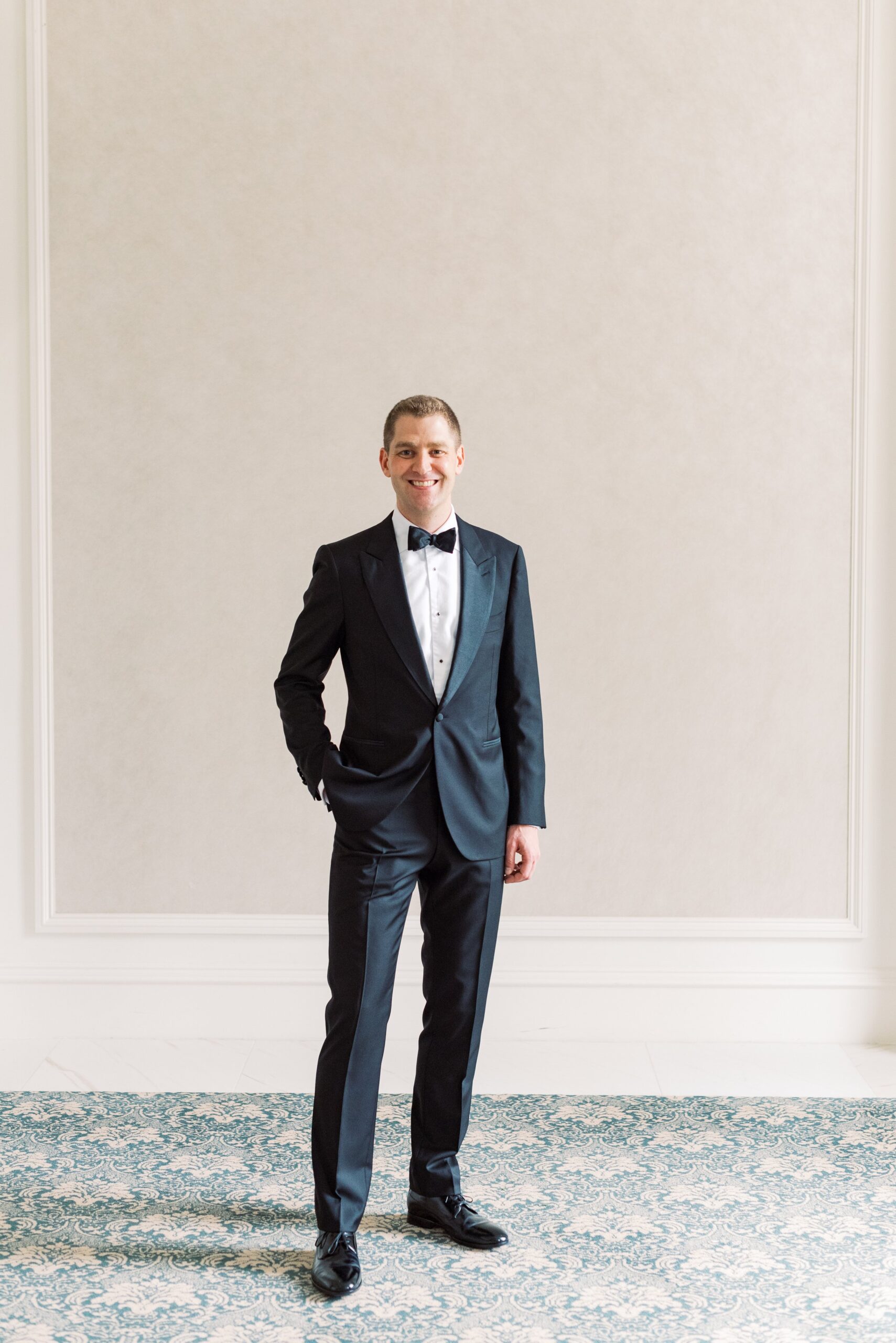 Groom portrait at Lord Nelson Hotel in Halifax, Nova Scotia