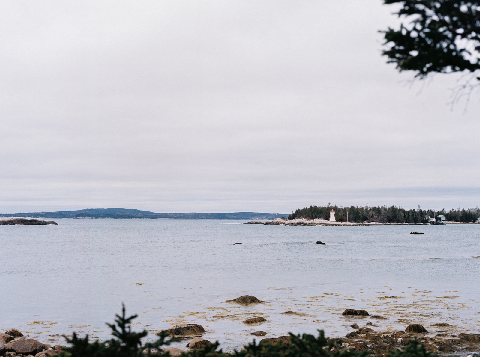View of the ocean and lighthouse on St Margaret's Bay at Oceanstone Resort